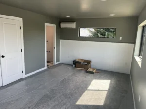 completed bedroom with new doors and windows installation scaled