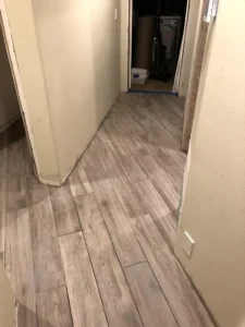 hardwood plank flooring in hallway