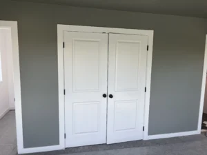 new double door closet installation