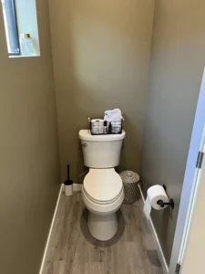 updated toilet area with new flooring scaled